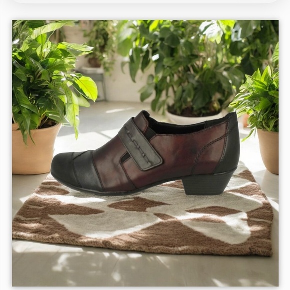 Remonte Shoes - Remonte MaryJane Shoe -Genuine Leather-Wine-Black Comfort Tech-Sz 39-8.5 -NEW☀️